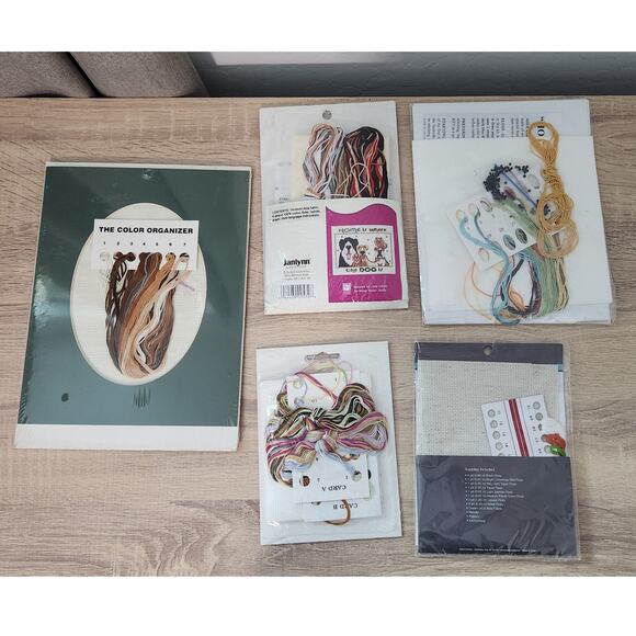 Counting Cross Stitch Lot 5 Kits Weekenders Janlynn Cat Dog Owl Home Hope God - Picture 9 of 9